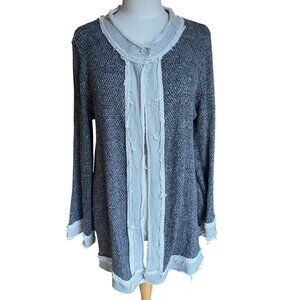 Trouble at the Mill Grunge Longline Cardigan Sz OS Knit Distressed Lagenlook USA
